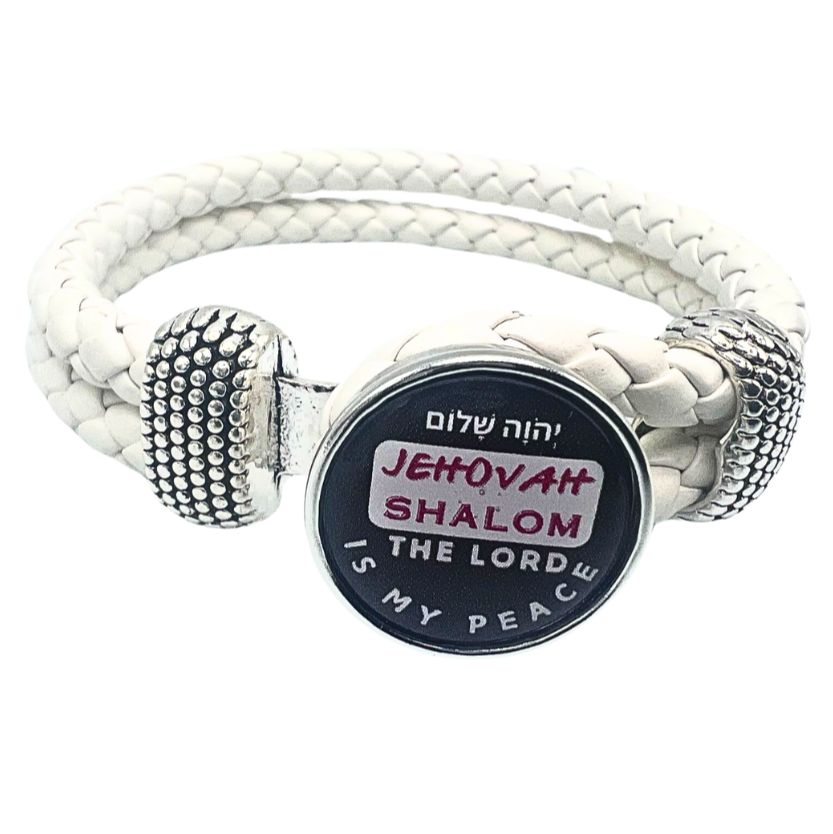 Jehovah  Shalom-PU Leather NFC-Bracelets